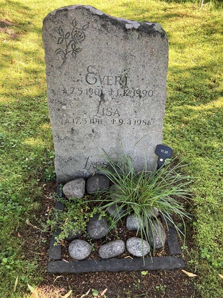 Grave number: 1 11    22