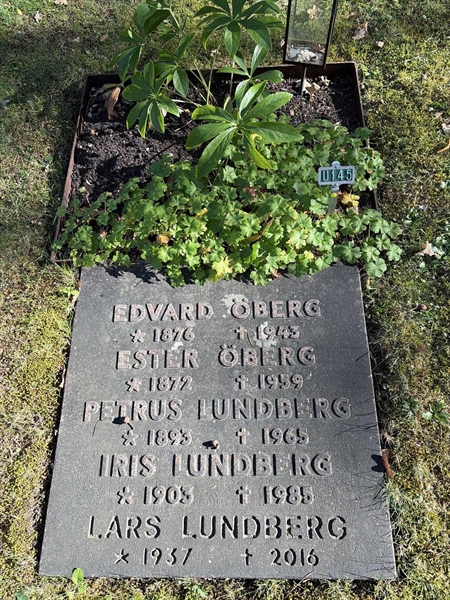 Grave number: 1 U   145