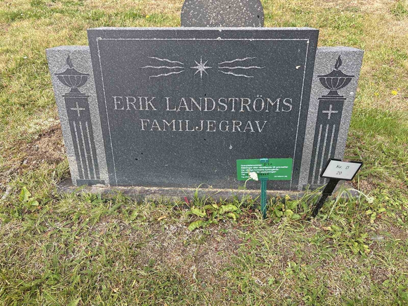 Grave number: 003 D    20