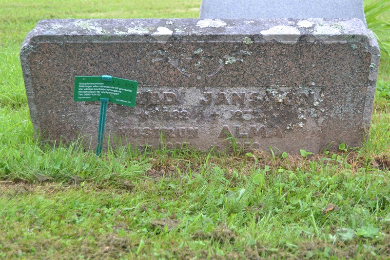 Grave number: 1 L   633