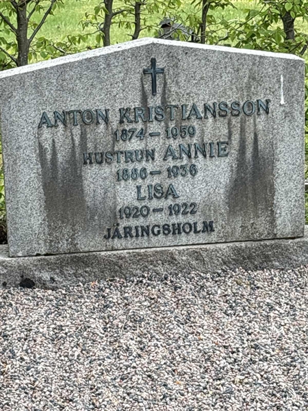Grave number: SKF A   274, 275
