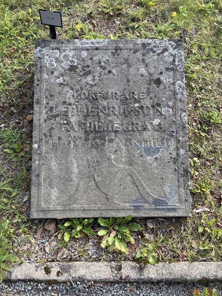 Grave number: 1 U    47