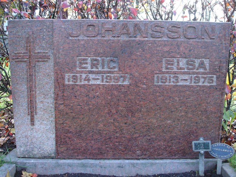 Grave number: B VÄ  122, 123