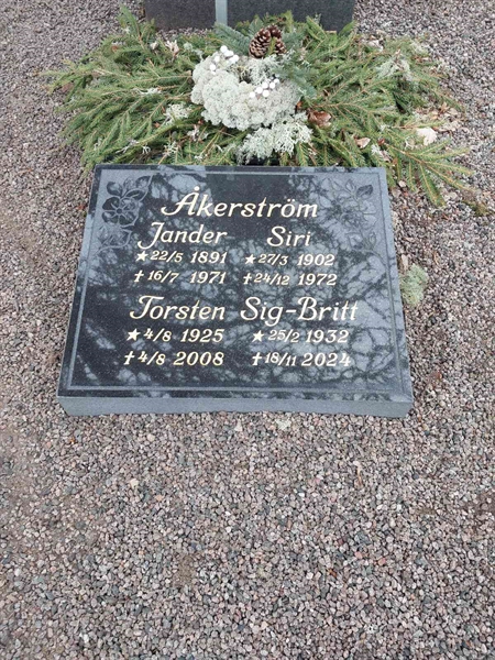 Grave number: Å G     8