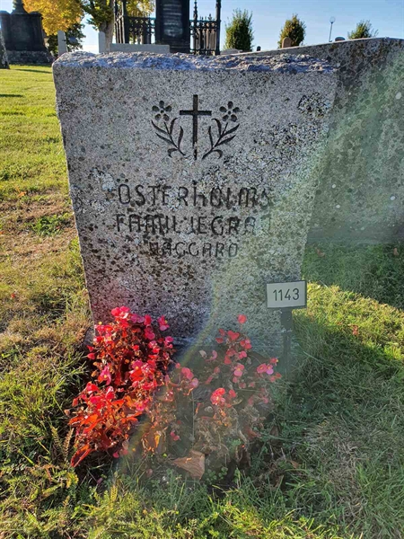 Grave number: KG A  1143, 1144