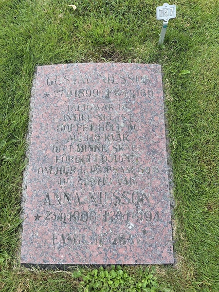 Gravnummer: 1 T    57