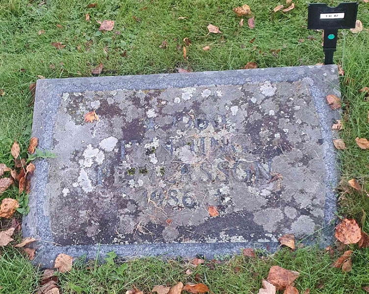 Grave number: 1 H    87