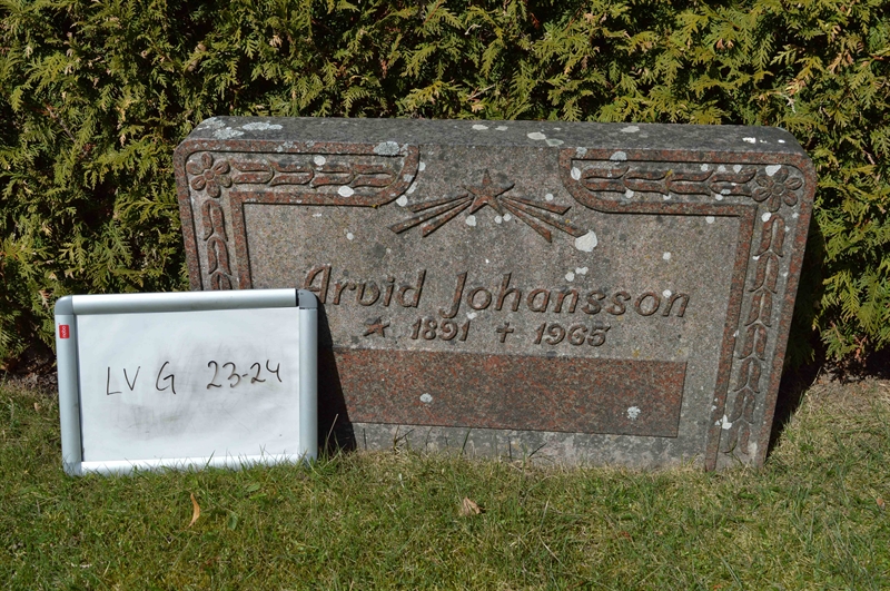 Grave number: LV G    23, 24