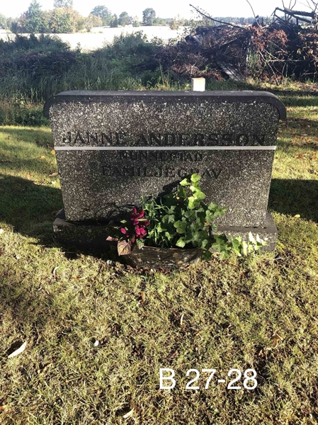 Grave number: AK B    27, 28