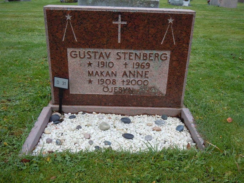 Grave number: 1 ND    31