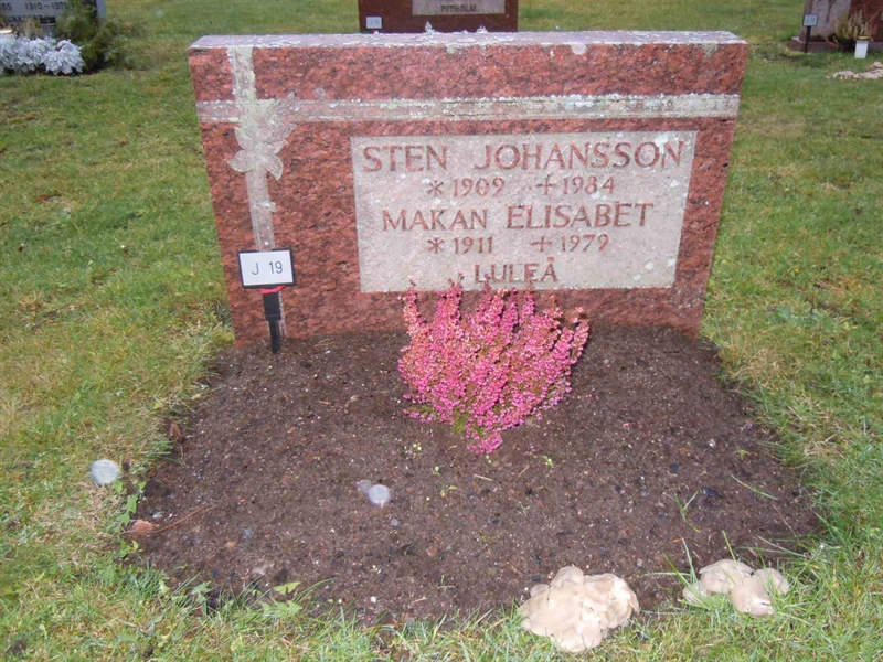 Grave number: 1 NJ    19