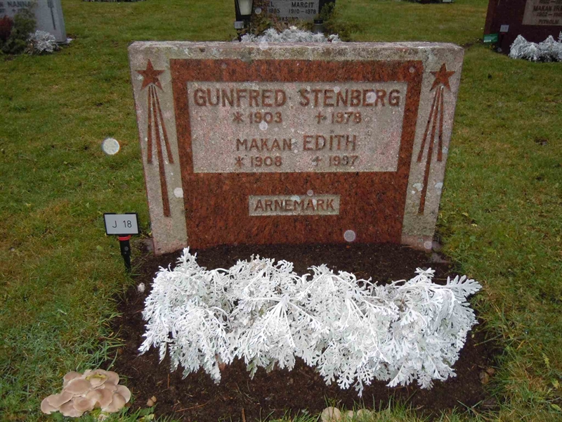 Grave number: 1 NJ    18