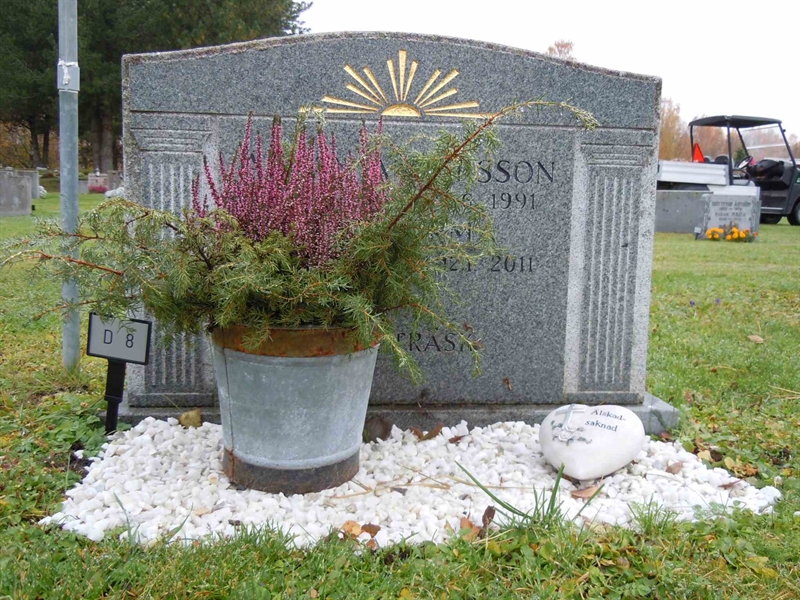 Grave number: 1 ND     8