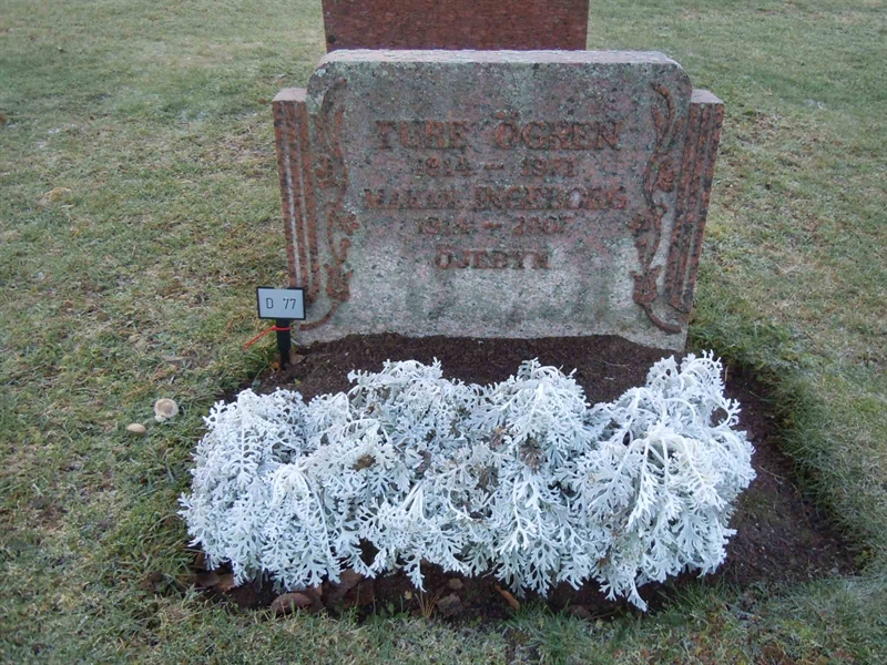 Grave number: 1 ND    77