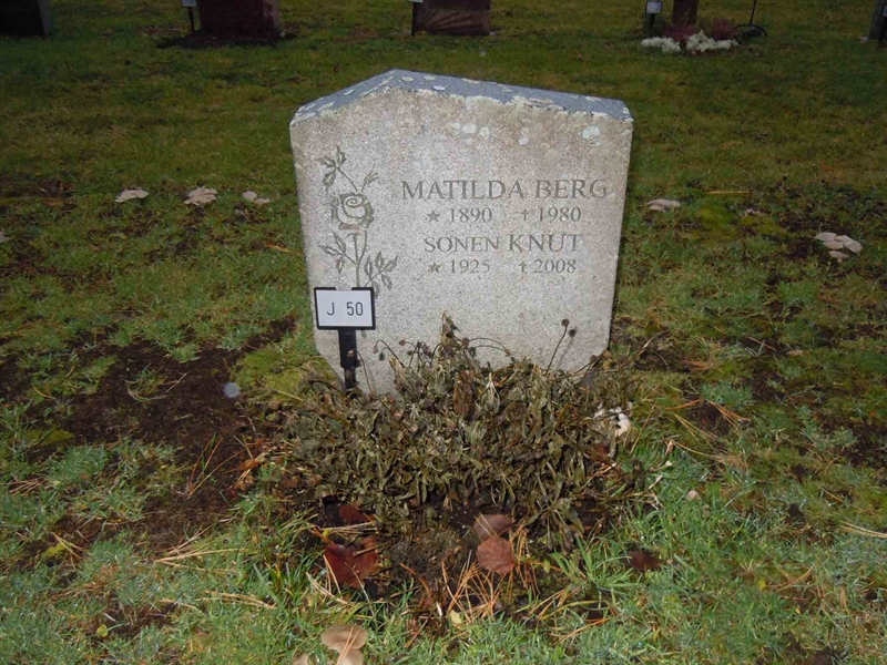 Grave number: 1 NJ    50