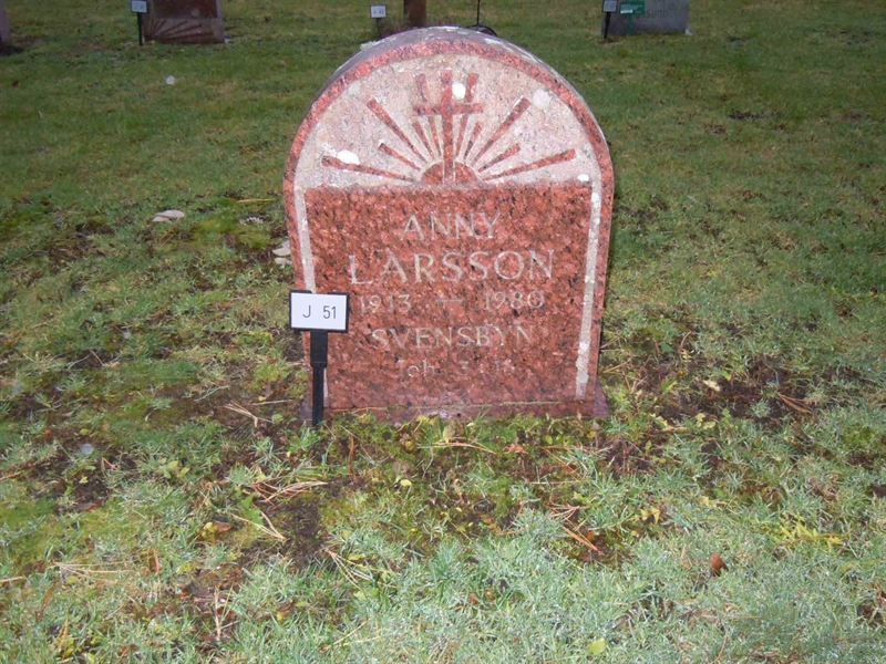Grave number: 1 NJ    51