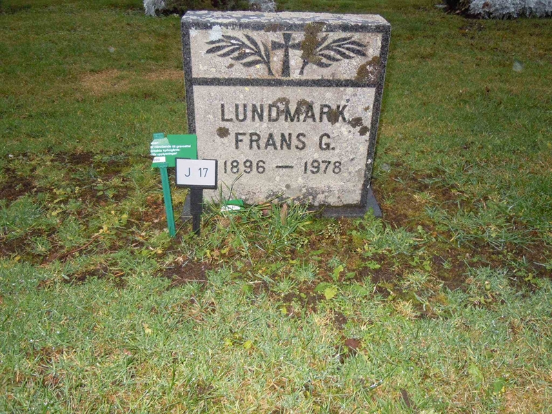 Grave number: 1 NJ    17