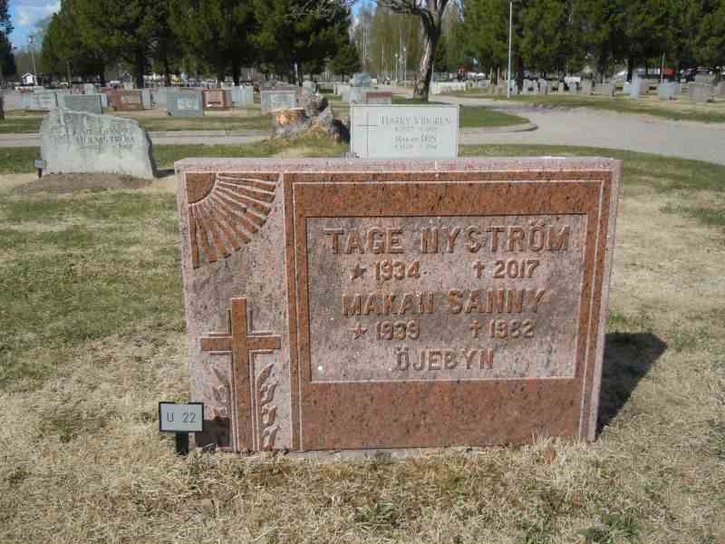 Grave number: 1 NU    22