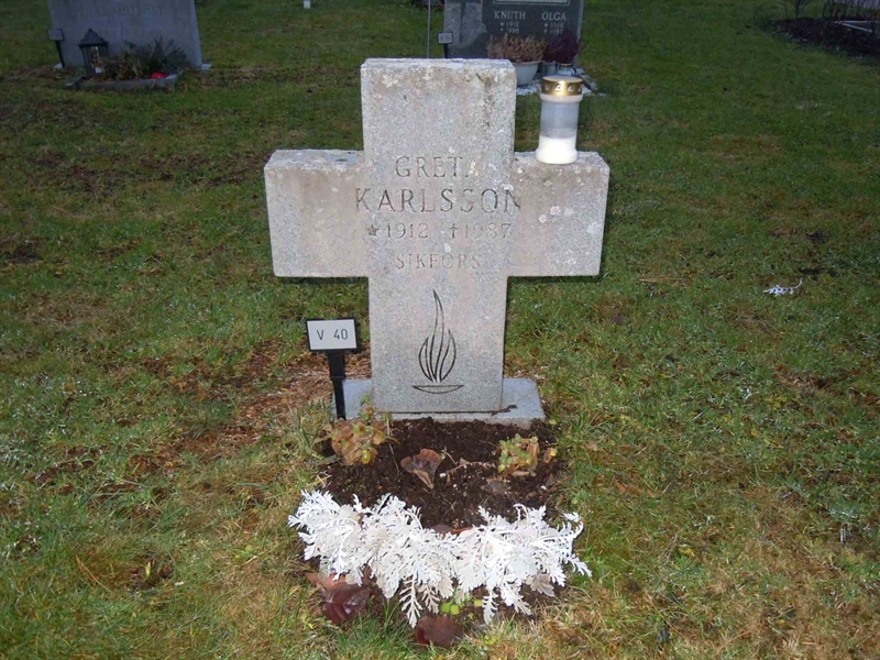 Grave number: 1 NV    40