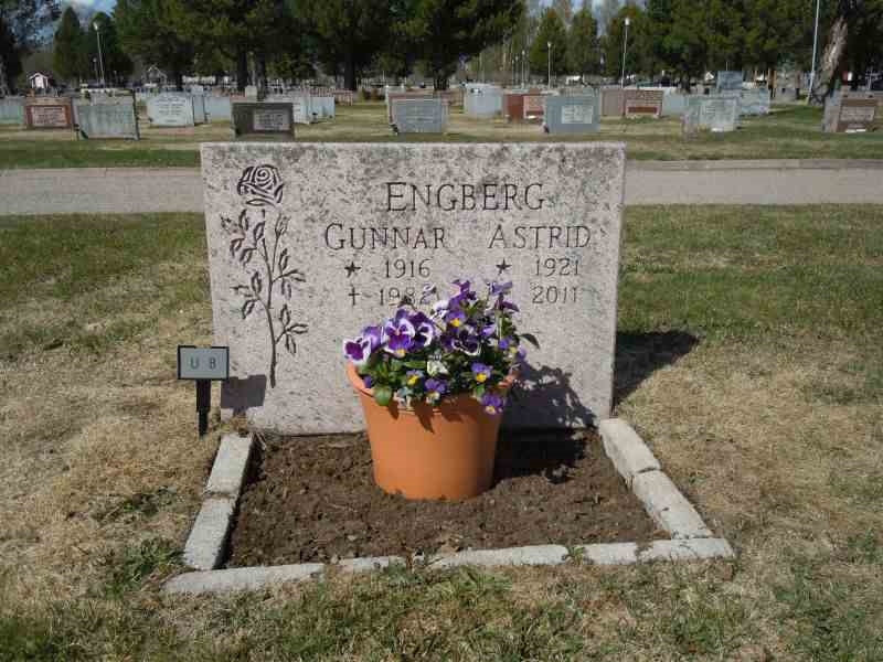 Grave number: 1 NU     8