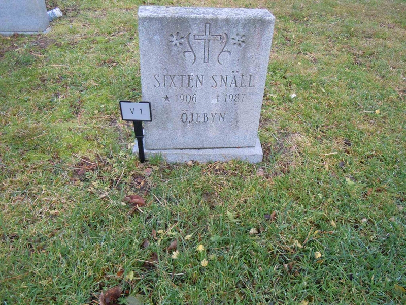 Grave number: 1 NV     1