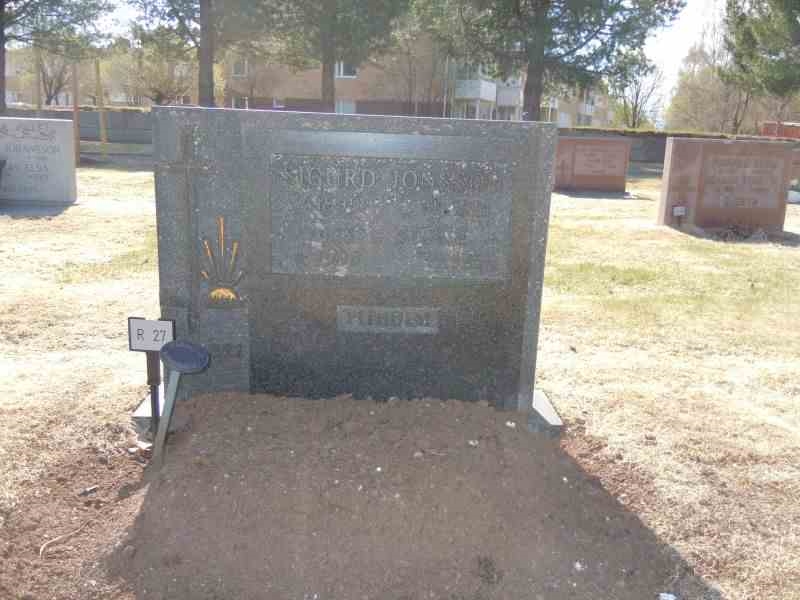 Grave number: 1 NR    27
