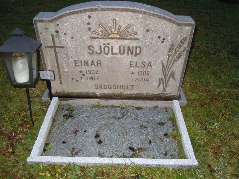 Grave number: 1 NV    53