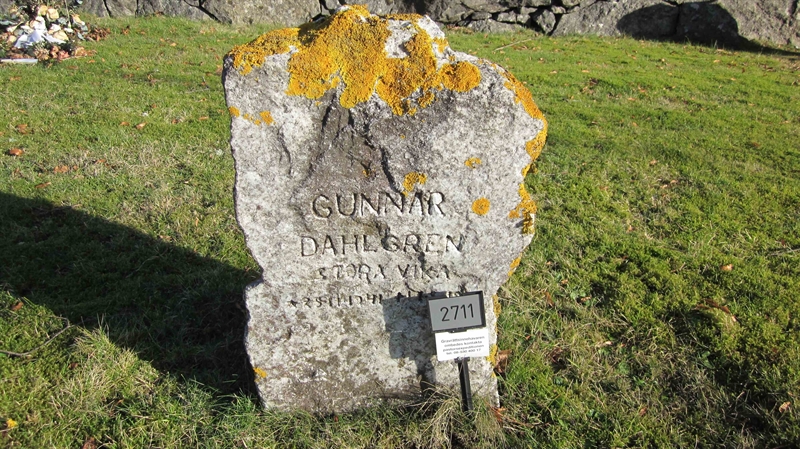 Grave number: KG G  2711