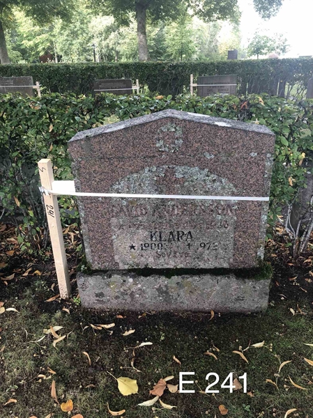 Grave number: AK E   241