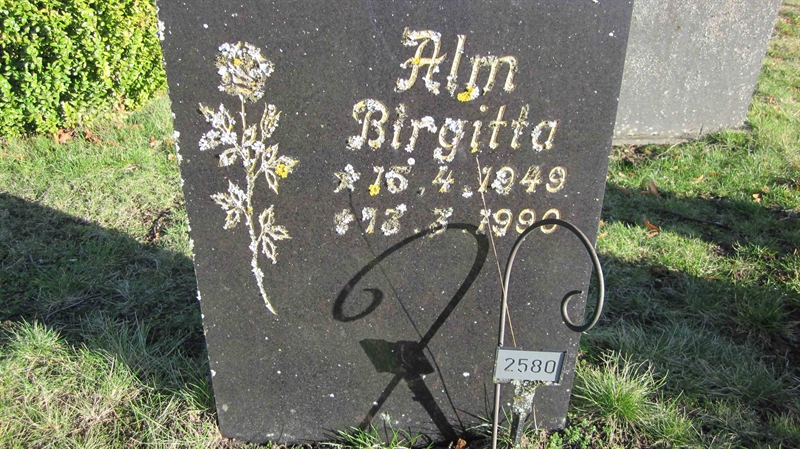 Grave number: KG G  2580