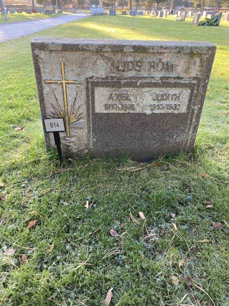 Grave number: 1 NB    14