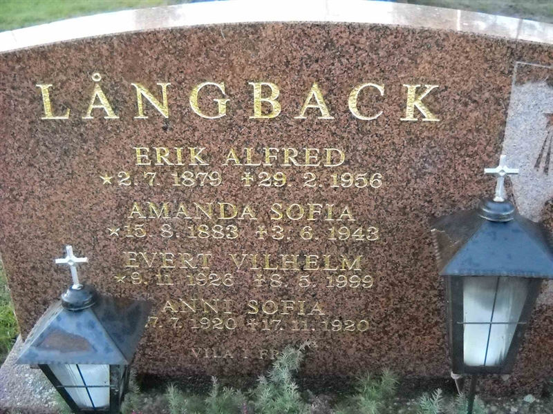 Grave number: 1 GB2 05     38A,    38B,    38C,    38D