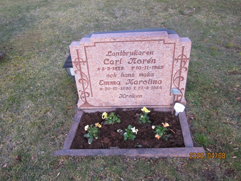 Grave number: 02 H   35