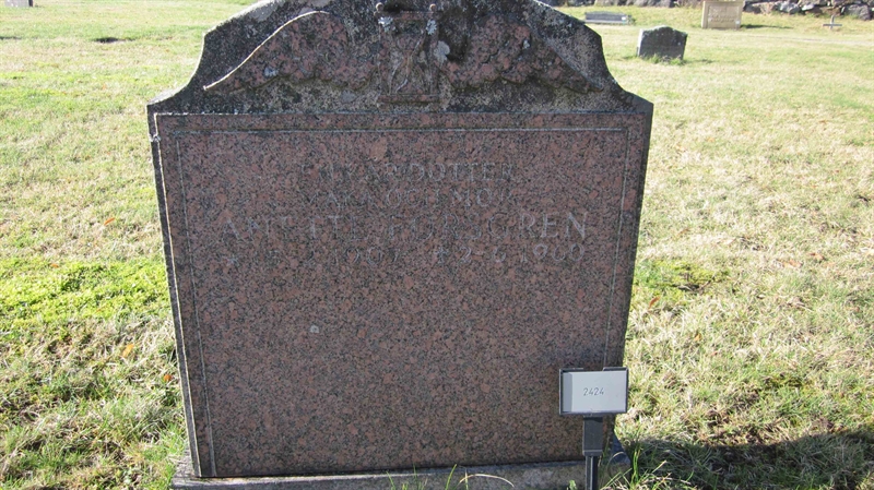 Grave number: KG F  2423, 2424