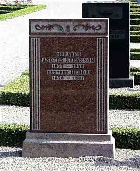 Grave number: BK H   123, 124