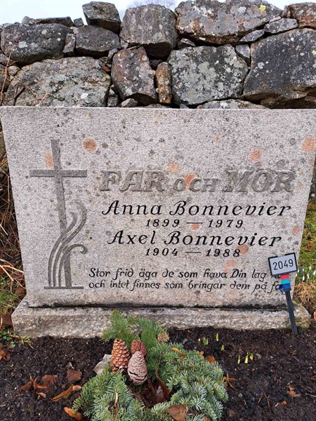 Grave number: KG E  2048, 2049