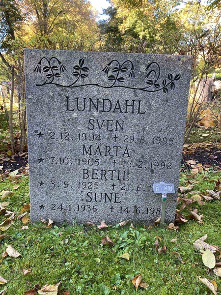 Gravnummer: 1 F   190