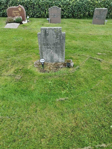 Grave number: F NYA  1724