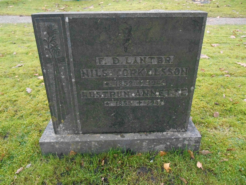 Grave number: Vitt G12   265, 266