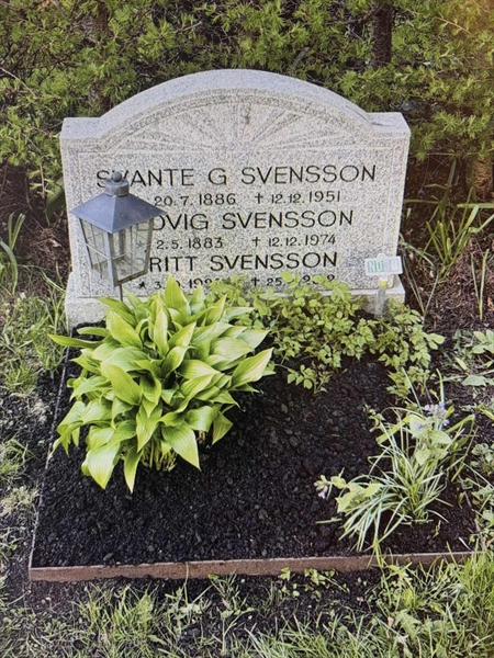 Grave number: 1 ND    10