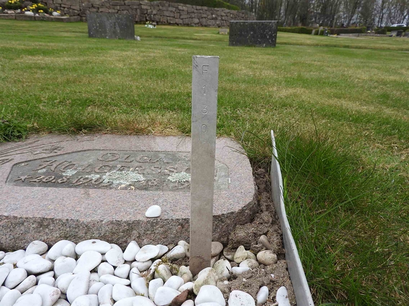 Gravnummer: BK F   130