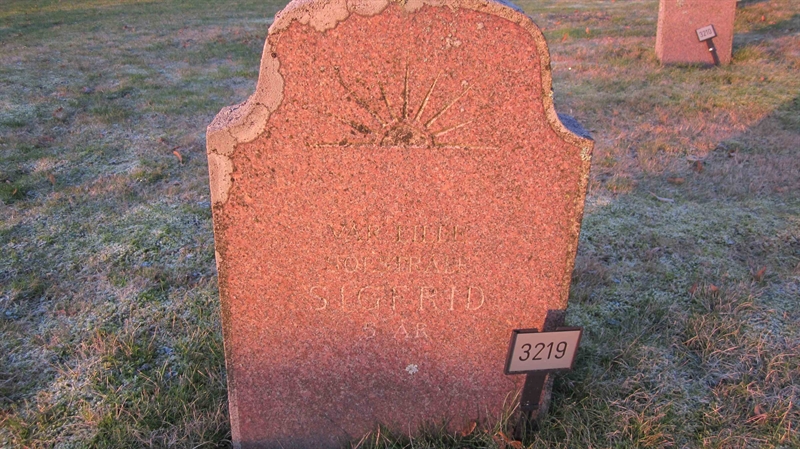 Grave number: KG H  3219