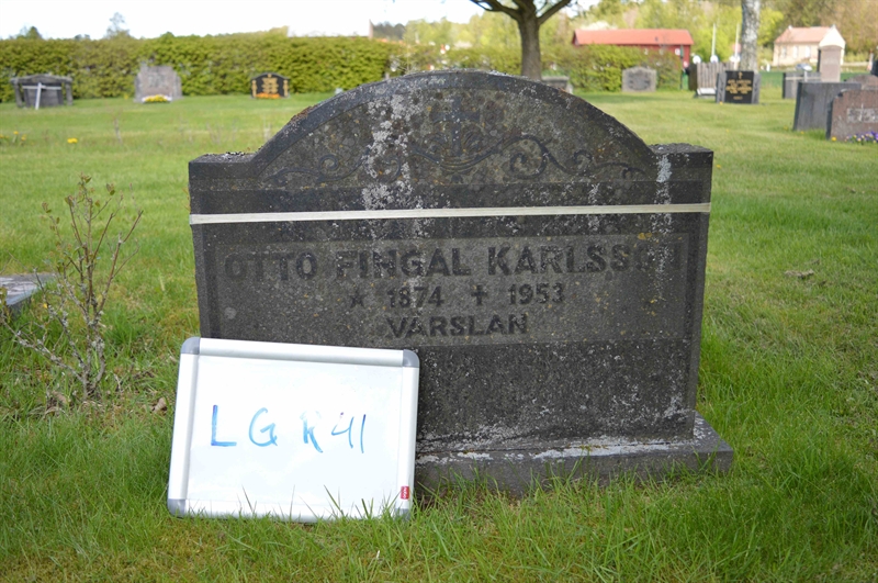 Grave number: LG R    41