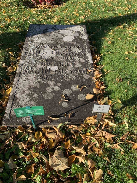 Grave number: kö 01 07    45-46