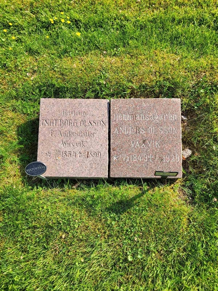 Grave number: kö 01 08    17-18