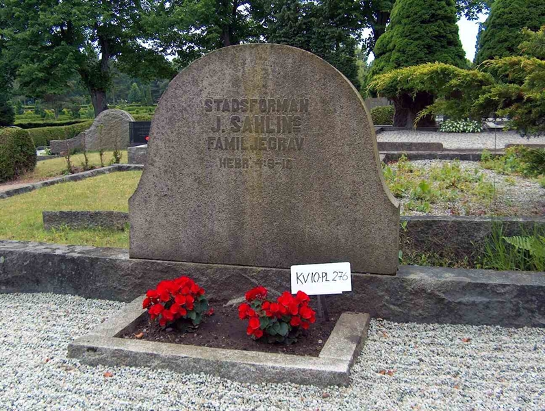 Grave number: HÖB 10   276