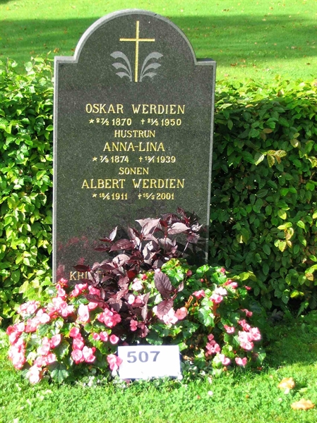 Grave number: FK 05    507