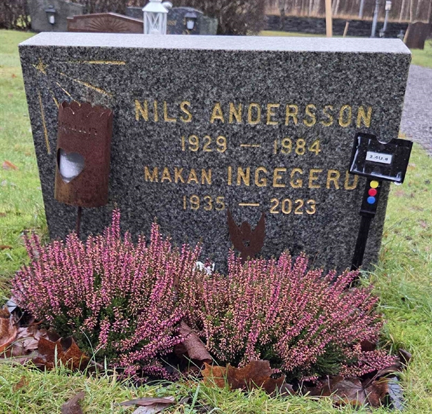 Grave number: 2 4U     8