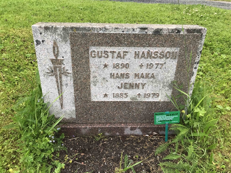 Grave number: UN H    37, 38, 39
