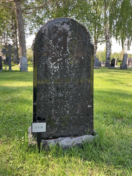 Grave number: 2 D   111